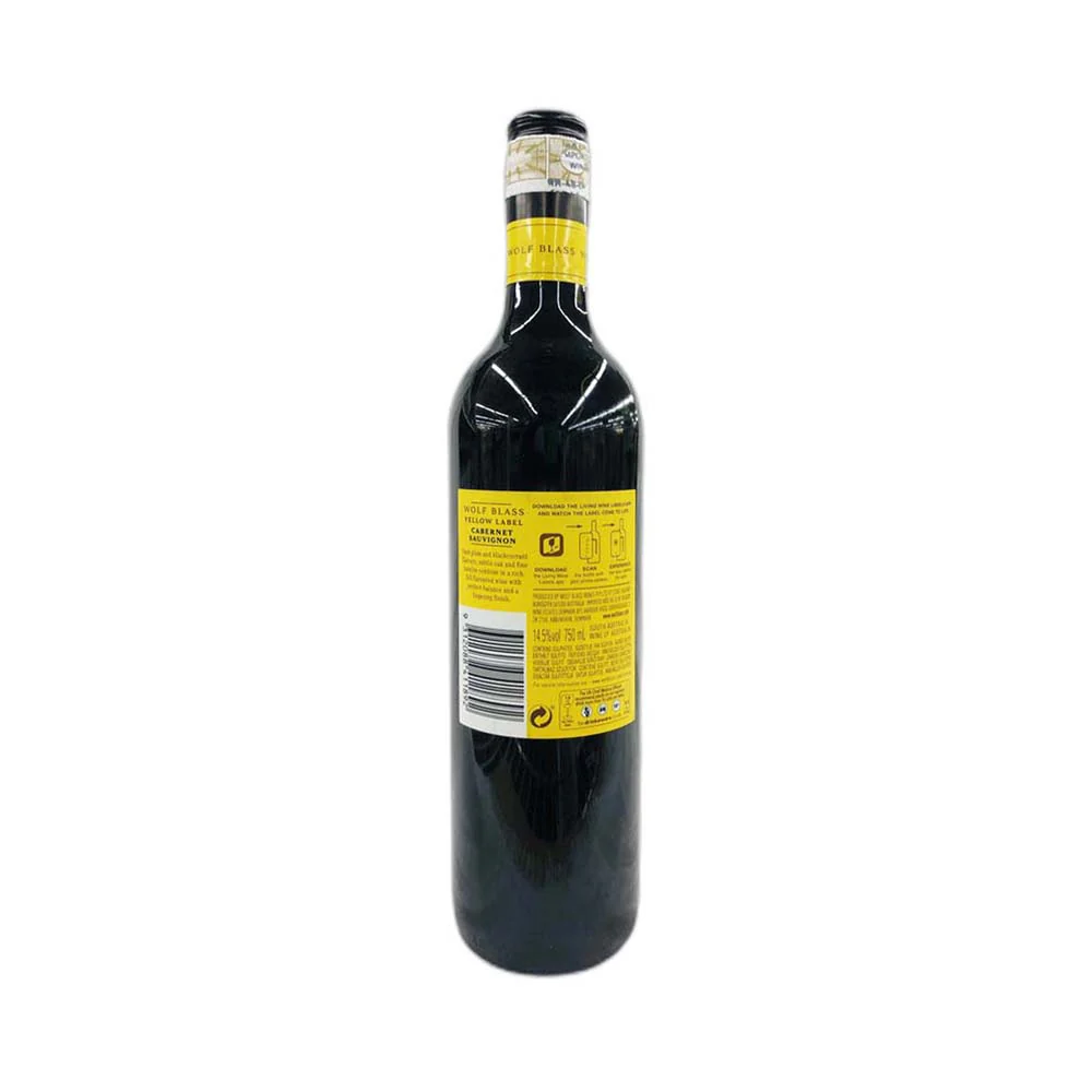 Wolf Blass Yellow Label Cabernet Sauvignon Red Wine 750ml - Image 3