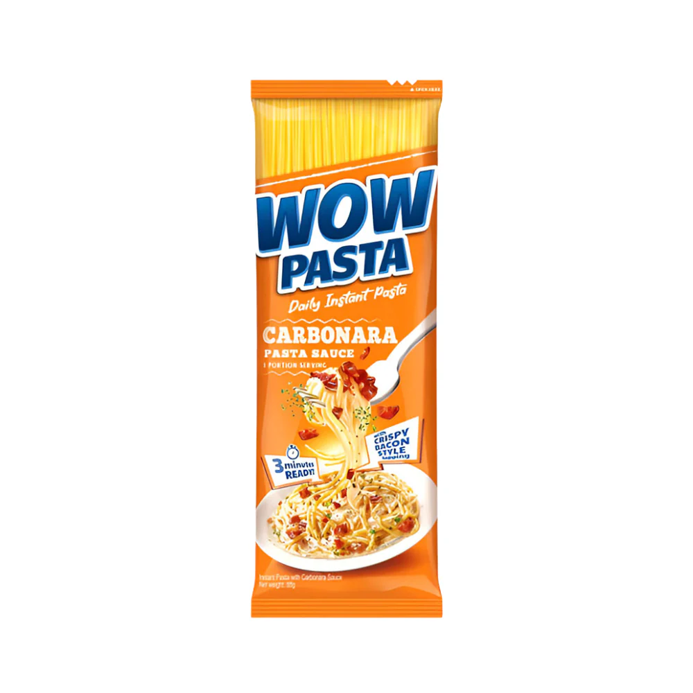 Wow Pasta Instant Pasta With Carbonara Sauce 88g - Image 2