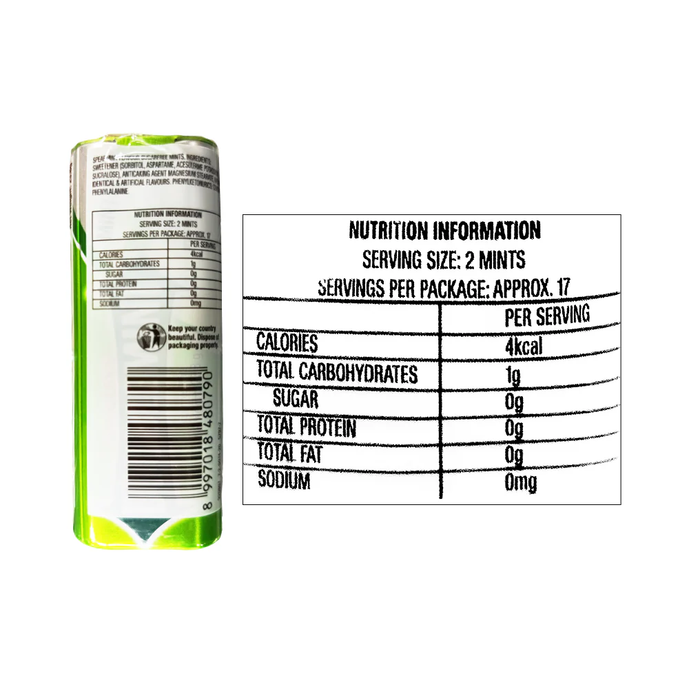 Wrigley's Doublemint Sugar Free Mints Spearmint 23.8g 35's - Image 2
