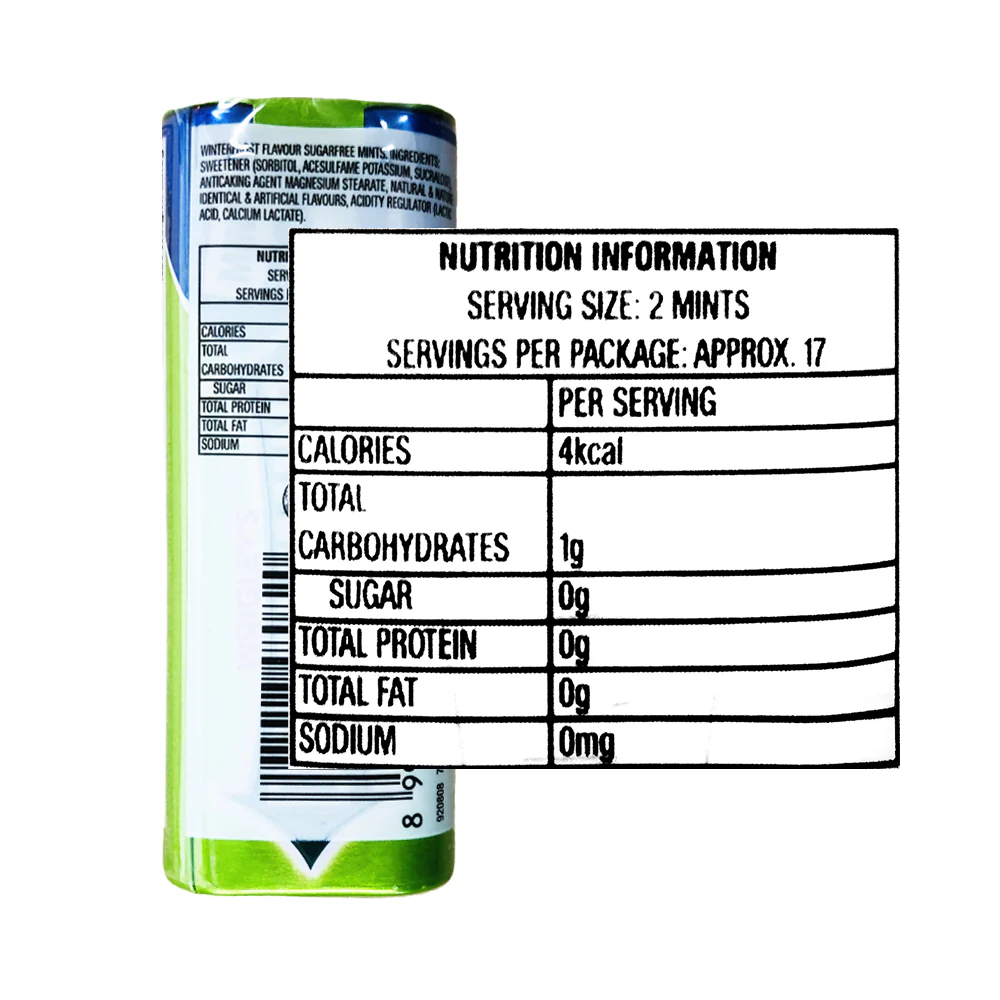 Wrigley's Doublemint Sugar Free Mints Winterfrost 23.8g 35's - Image 2