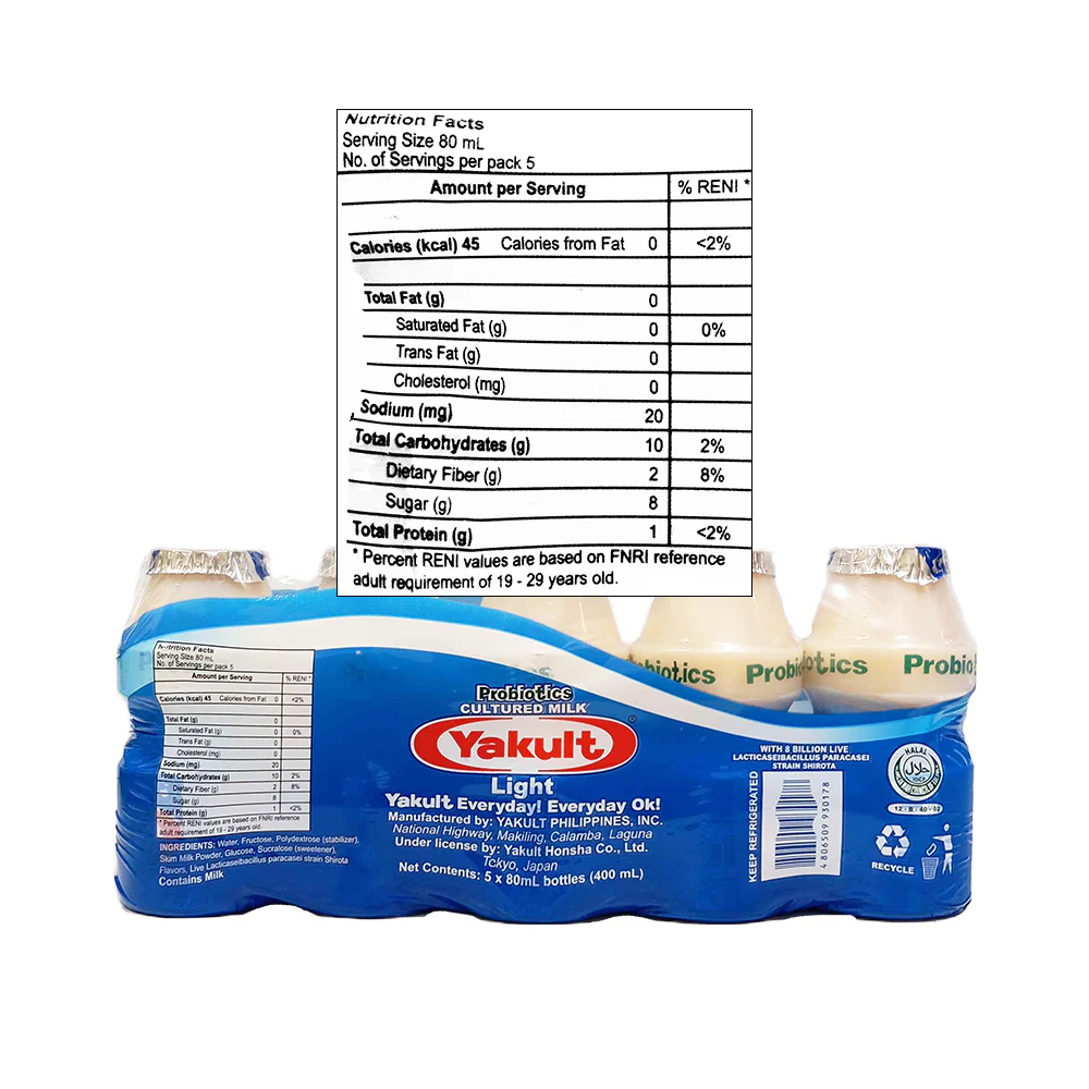 Yakult Light Cultured Milk 5's - Image 2