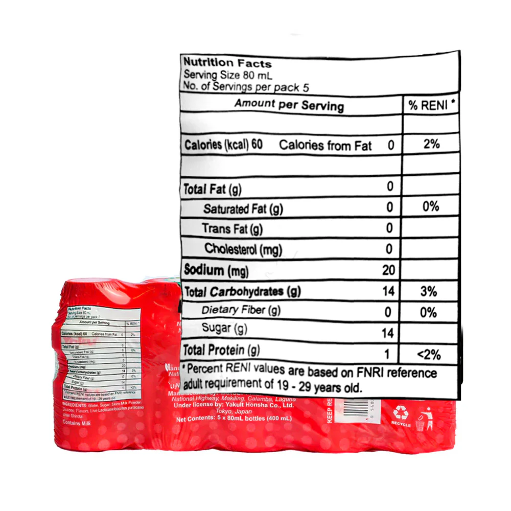 Yakult Probiotic Drink 5's - Image 2