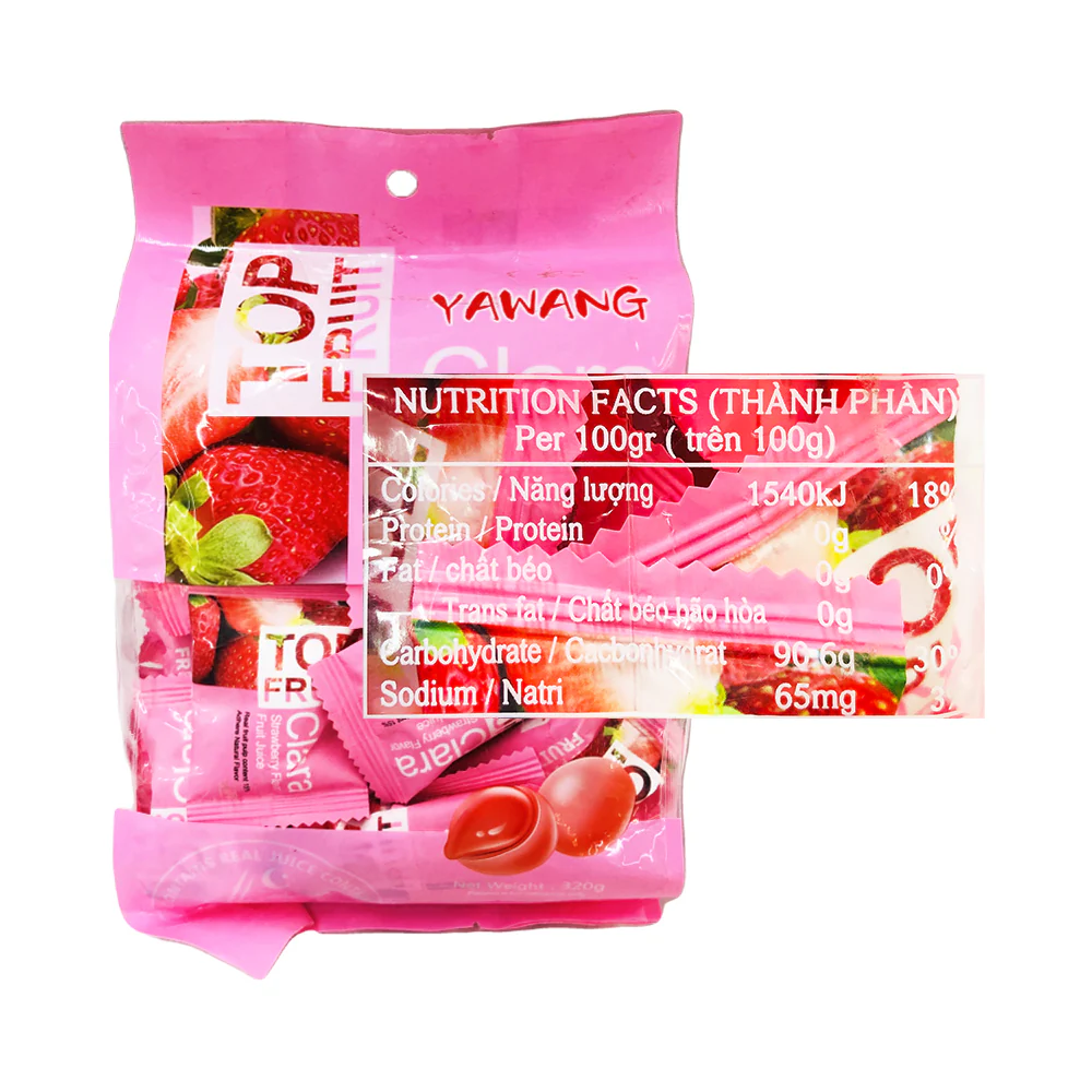 Yawang Top Fruit Flavored Juice Candy 320g - Image 2