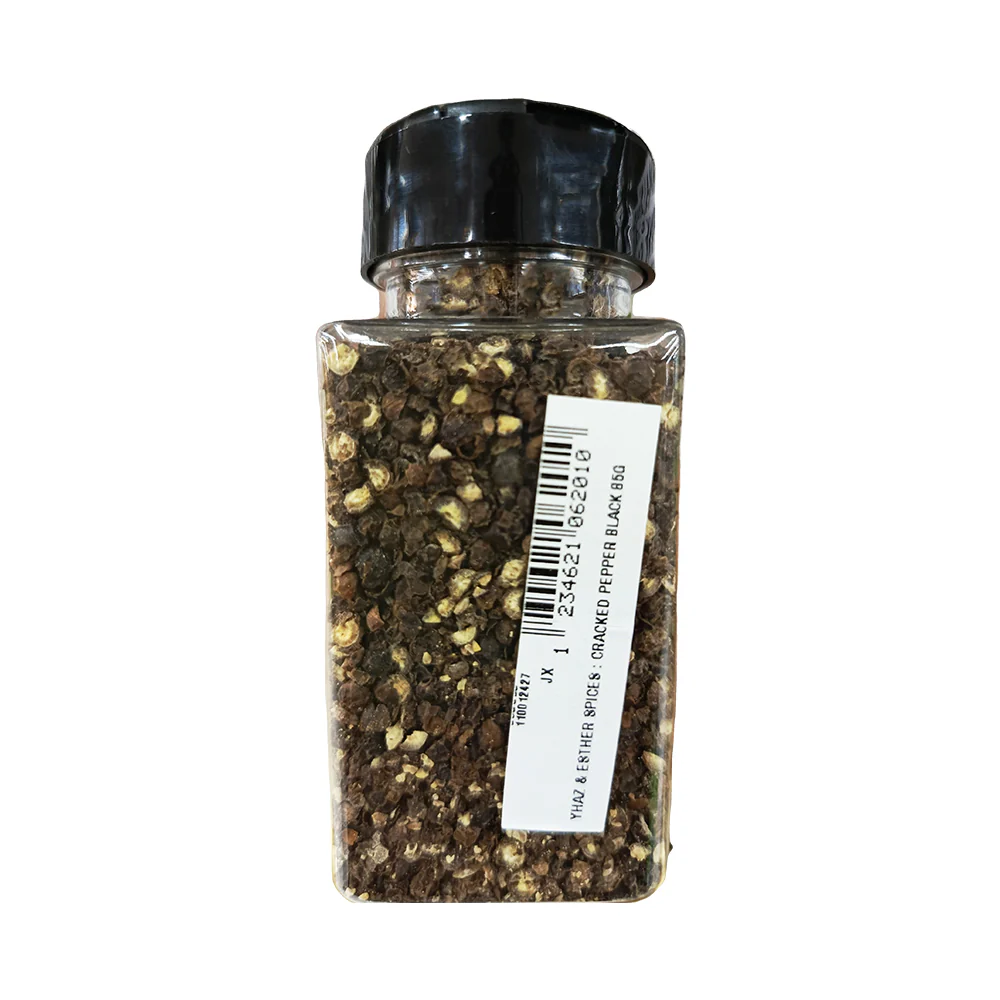 Yhaz And Esther Spices Cracked Pepper Black 85g - Image 2