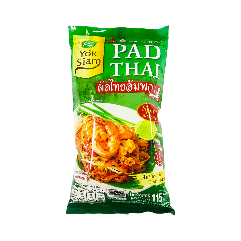Yoksiam Pad Thai Spicy Rice Noodle Meal Kit 115g