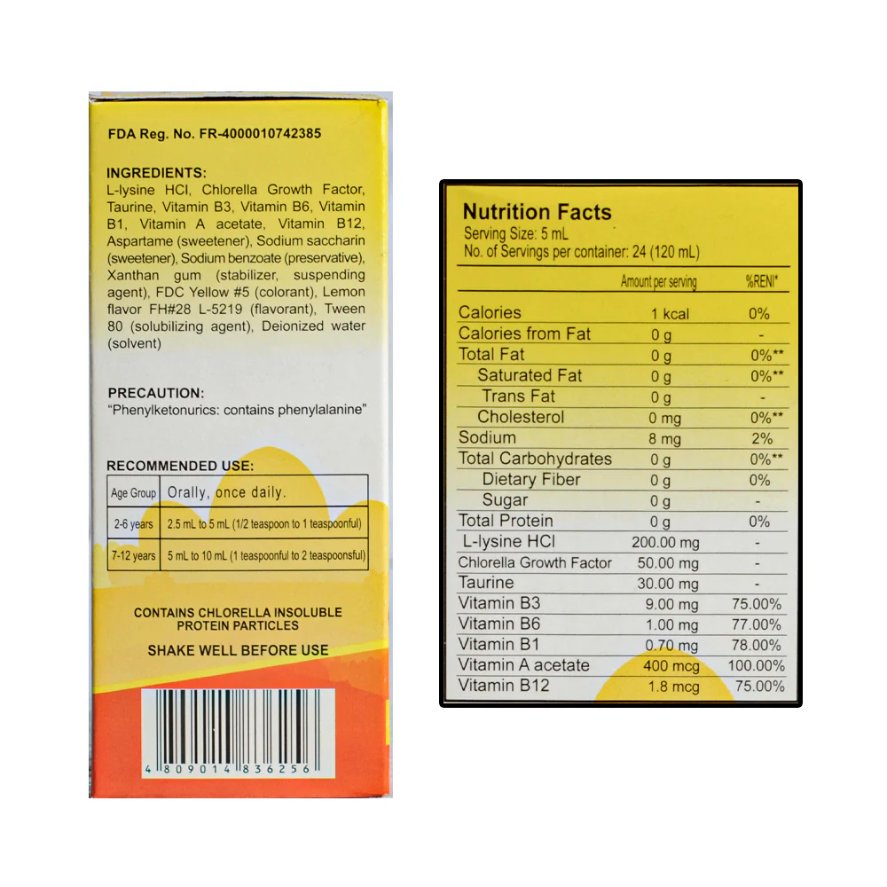 Yummy Vit Syrup 120ml - Image 2