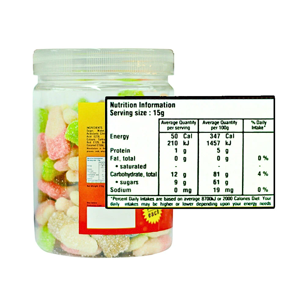 Yupi Tub Sour Iced Cola 300g - Image 2