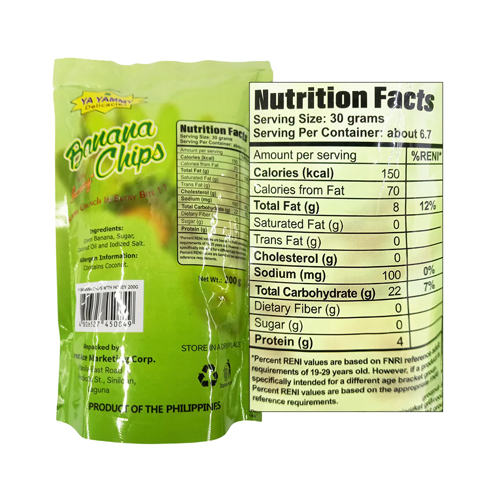Ya Yammy Banana Chips 200g - Image 2