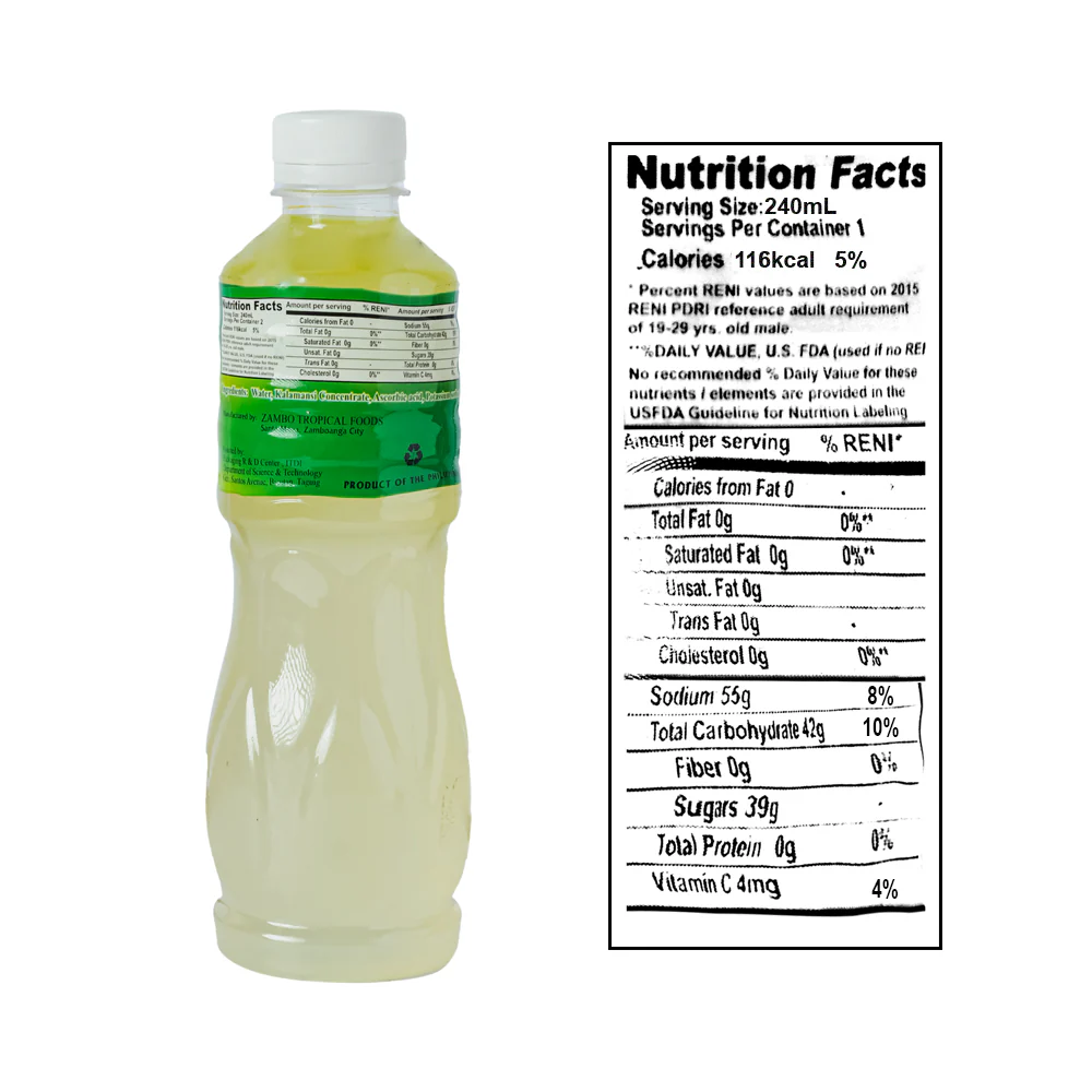 Zambo Tropical Kalamansi Juice 500ml - Image 2