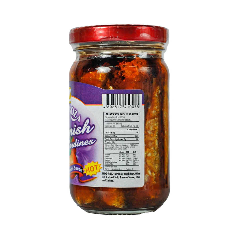 Zaragoza Sardines Spanish Style In Olive Oil And Tomato Sauce Hot 220g - Image 2