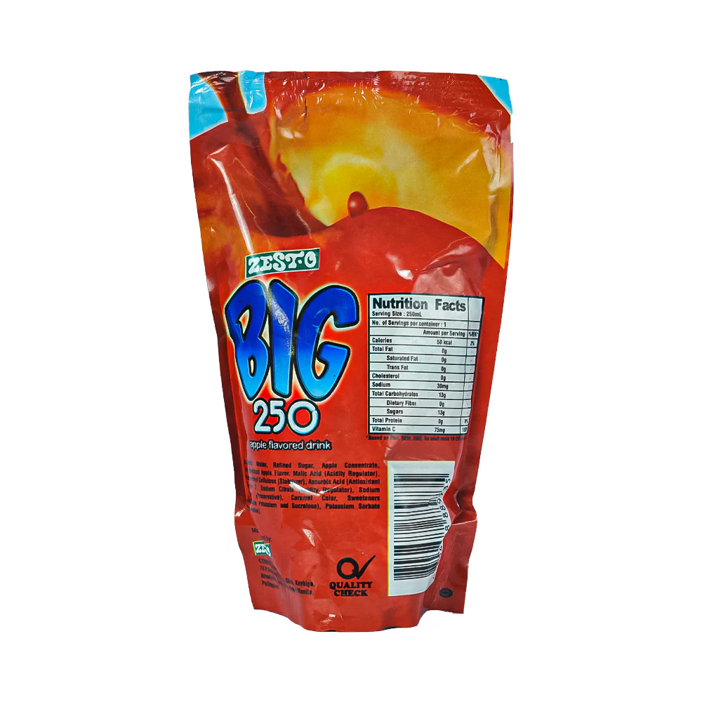 Zest-O Big 250 Juice Drink Apple 250ml - Image 2