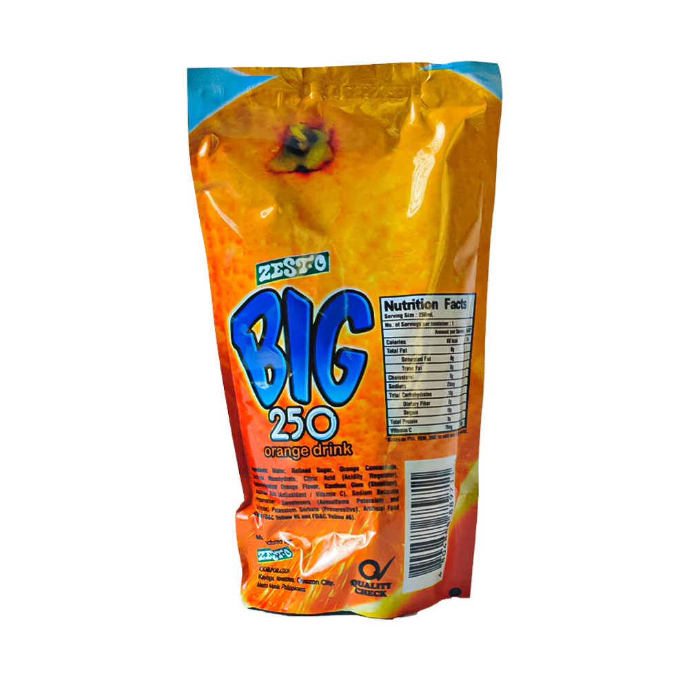 Zest-O Big 250 Juice Drink Orange 250ml - Image 2