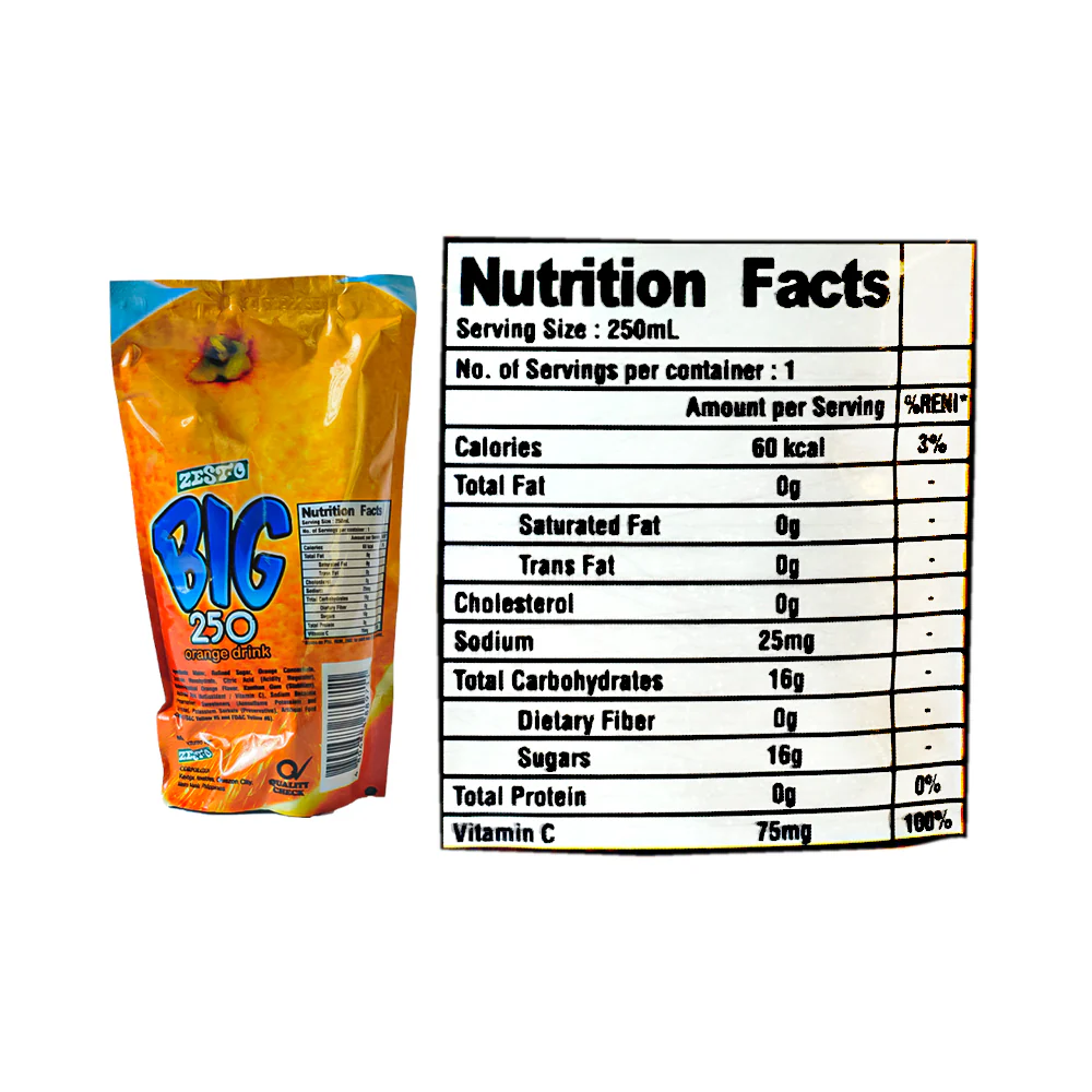 Zest-O Big 250 Juice Drink Orange 250ml x 10's - Image 4