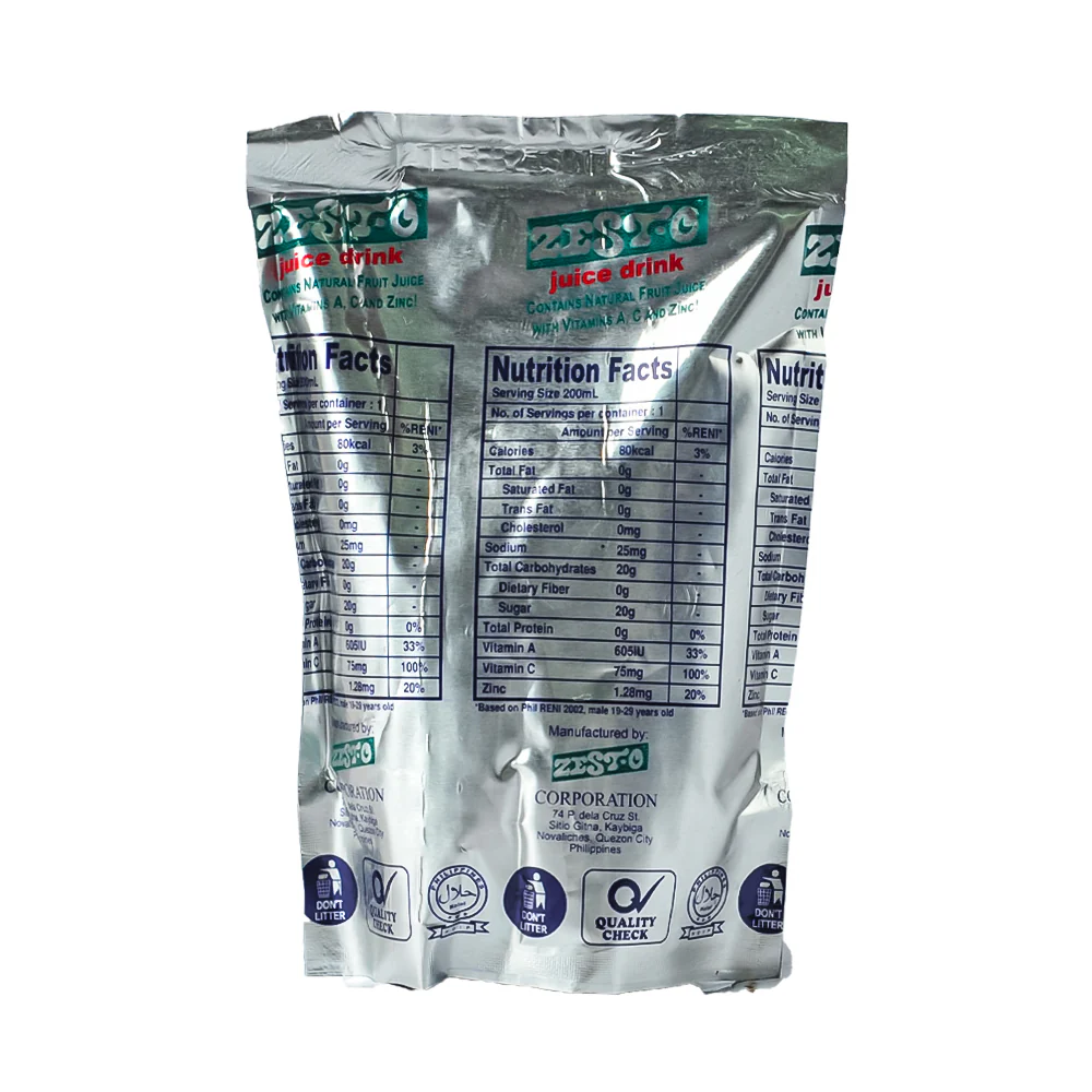 Zest-O Juice Drink Grapes 200ml - Image 2