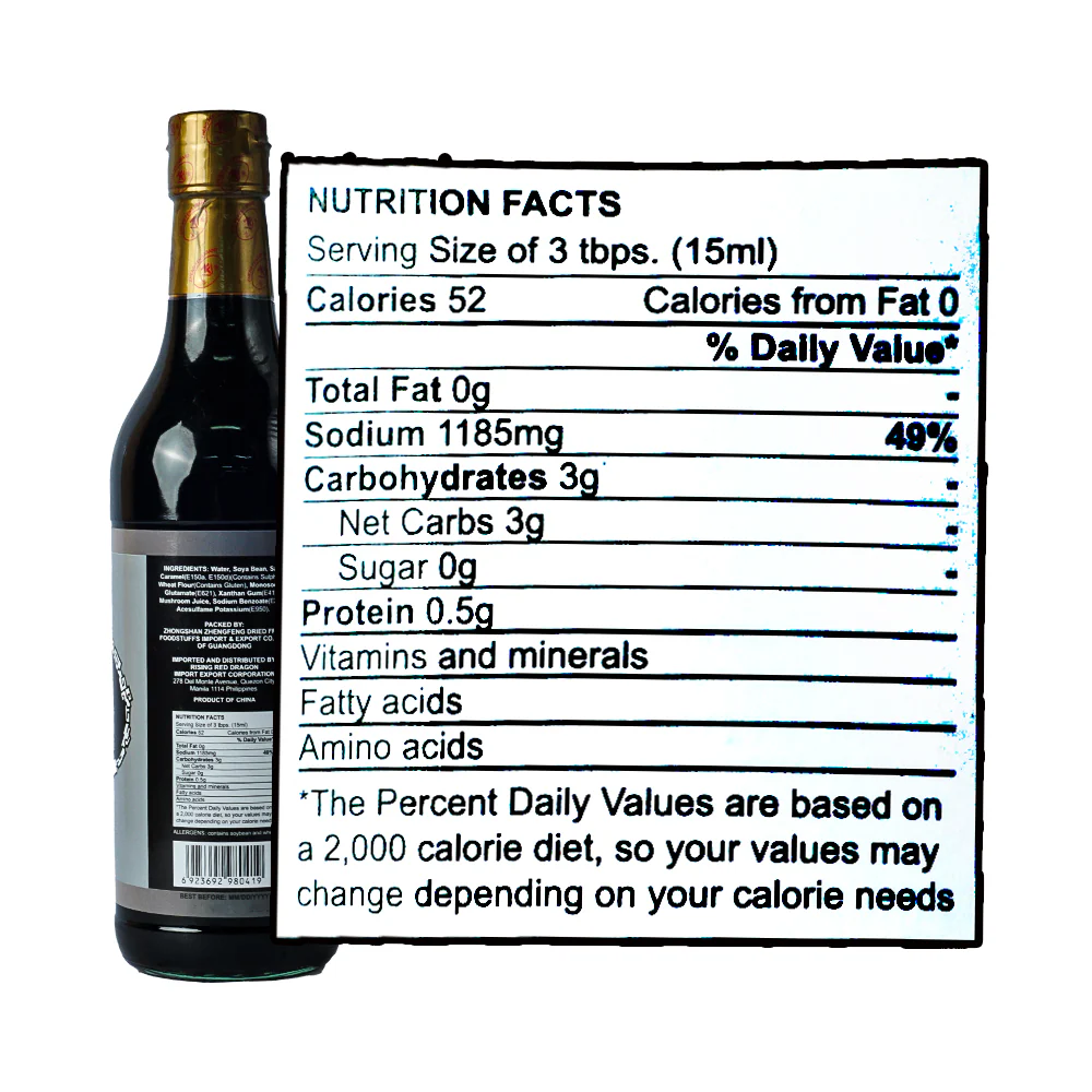 Zheng Feng Mushroom Dark Soy Sauce 500ml - Image 3