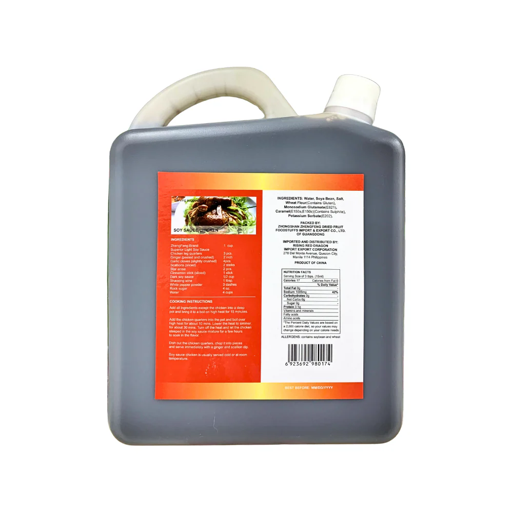 Zheng Feng Superior Light Soy Sauce 1.86L (5lbs) - Image 2