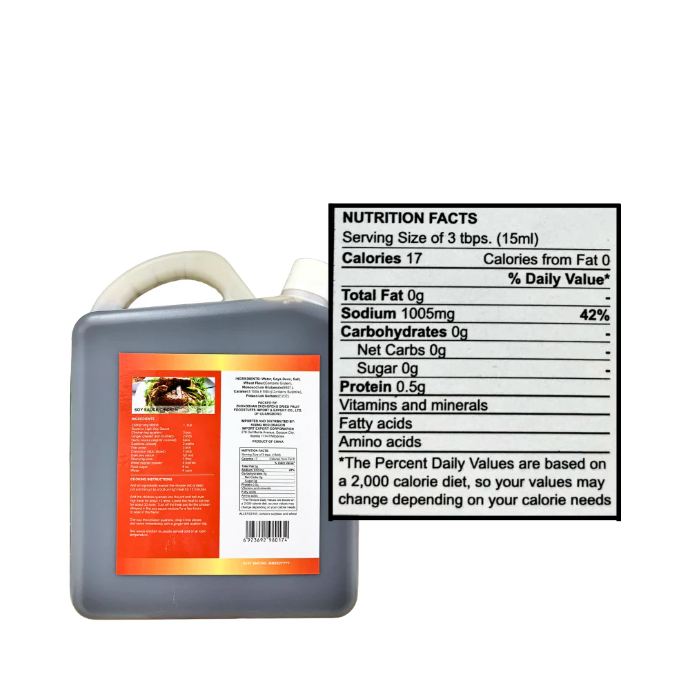 Zheng Feng Superior Light Soy Sauce 1.86L (5lbs) - Image 3