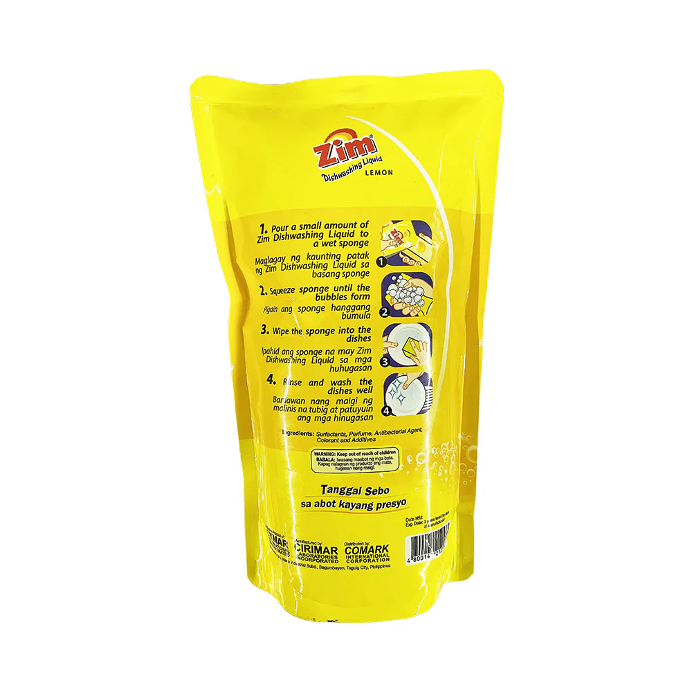 Zim Dishwashing Liquid Lemon SUP - Image 2