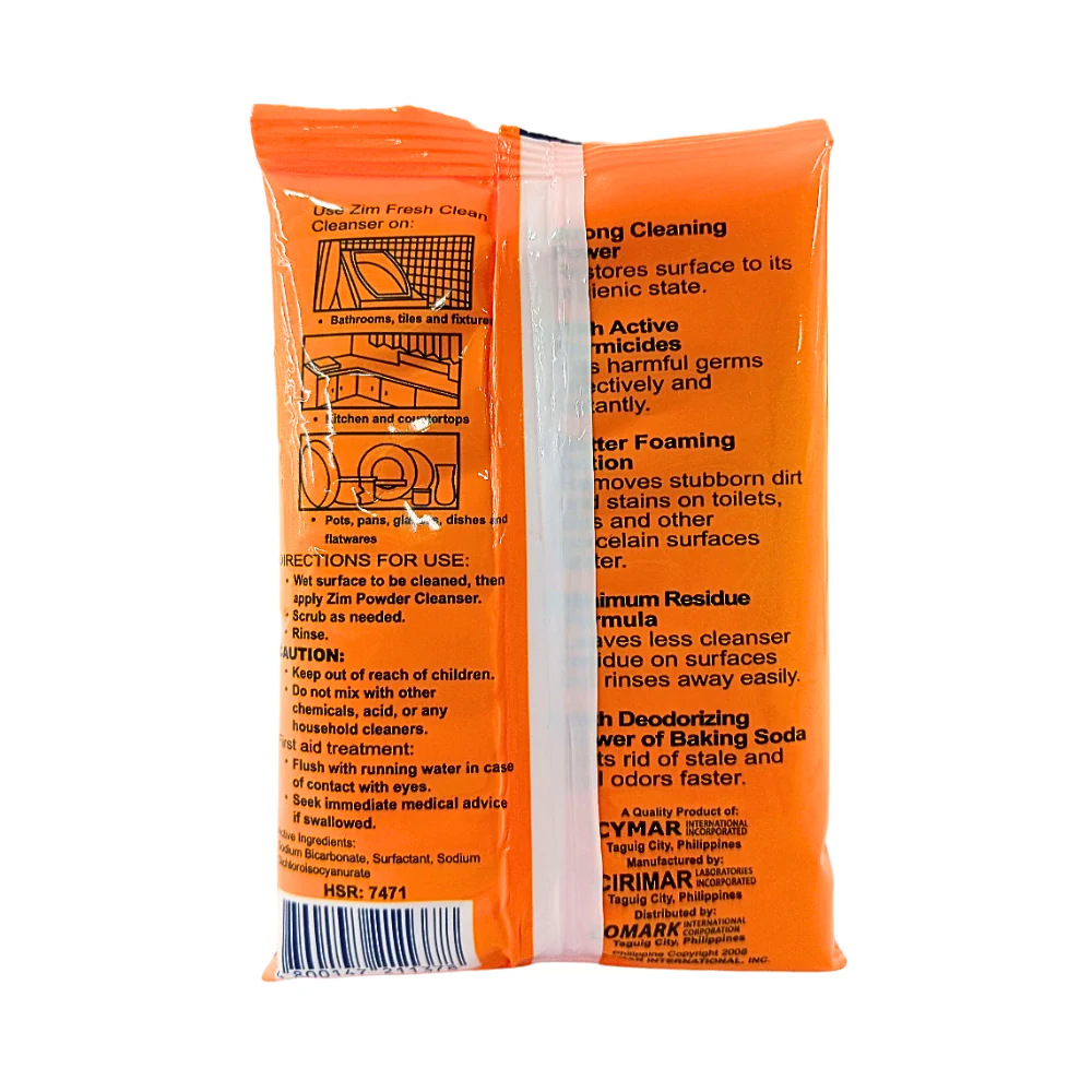 Zim Powder Cleanser Refill Fresh Clean Scent 150g - Image 2