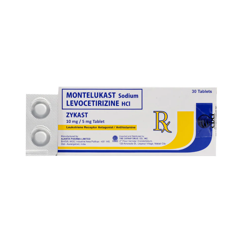 Zykast Montelukast+Levocetirizine 10mg/5mg Tablet - Image 4